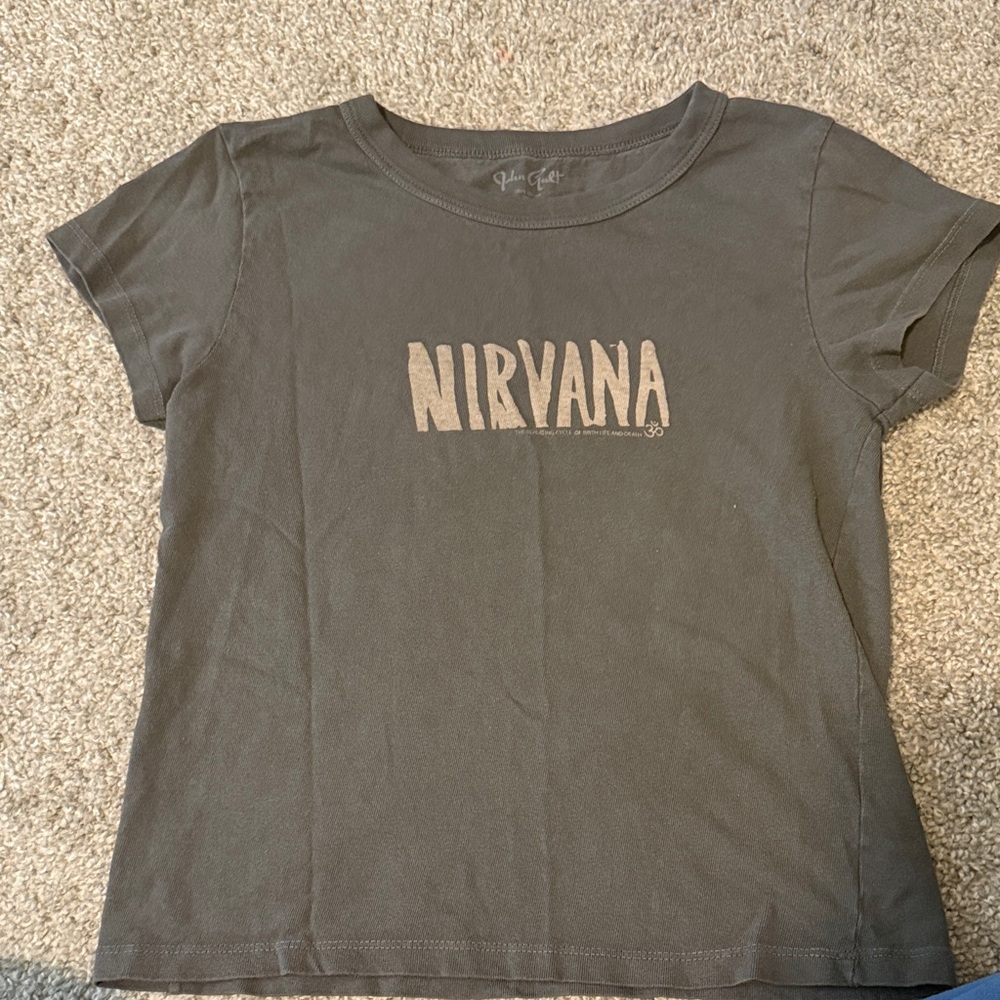 Brandy Melville Gray Nirvana Tee